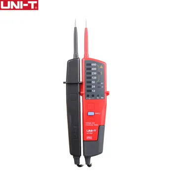 UNITATEA UT18A Voltmetru 690V AC DC Tensiune Metru Impermeabil Test Pen Indicație LED-uri Auto Gama Worklight
