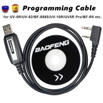 USB de Programare, Reprogramare Cablu pentru Baofeng Walkie Talkie pentru BF-888S/ UV-5R/UV-82/BF-R5/UV-10R Etc Cu Driver CD K Plug
