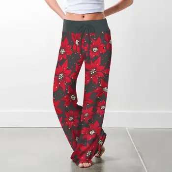 Utile Pantaloni de Pijama Meci Ușor Poliester Stretch Femei Confortabil Pantaloni de Pijama Lounge Pantaloni Lounge Pantaloni