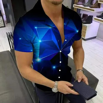 Vara Tricouri pentru Barbati cu Maneci Scurte Tricou Masculin Tipărite de Lux Elegante, Casual Bluza Mens Haine de Designer 2022 Camisa Masculina 1