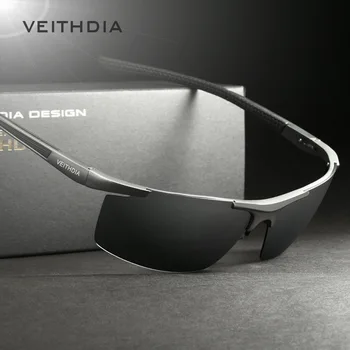 VEITHDIA ochelari de Soare Sport Design din Aluminiu pentru Bărbați Ciclism în aer liber Polarizate UV400 Conducere Ochelari de Soare Ochelari De sex Masculin VT6588
