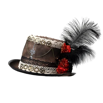 Vintage Elegant Pălărie Cap Purta Costum Petrecere Steampunk Pălărie