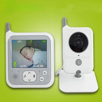 Wireless Video Color de 3.2 inch Monitor Copil Lumina de Noapte portabil pat Nanny Camera de Securitate de LED-uri IR Viziune de Noapte interfon 1