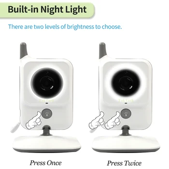 Wireless Video Color de 3.2 inch Monitor Copil Lumina de Noapte portabil pat Nanny Camera de Securitate de LED-uri IR Viziune de Noapte interfon 3