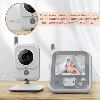 Wireless Video Color de 3.2 inch Monitor Copil Lumina de Noapte portabil pat Nanny Camera de Securitate de LED-uri IR Viziune de Noapte interfon 5