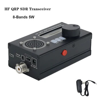Wishcolor Nou 8-Band, 5W USDR/USDX HF QRP DST Transceiver SSB/CW de Emisie-recepție Radio Cu Coajă Negru