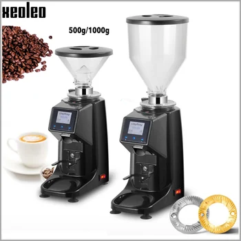 XEOLEO Electrică de Cafea rasnita 200W Espresso rasnita de cafea Plat gresie 500g Cafea miller panou Tactil de Fasole zdrobi filtru