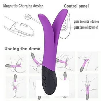 Y de tip Rabbit Vibrator punctul G Masaj Multispeed Jucărie Sexuală Silicon Dual Motors Vibratoare Pentru Femei Produse pentru Sex Pentru Cupluri
