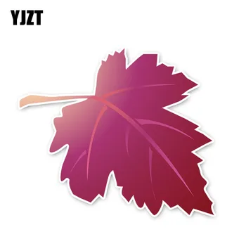 YJZT 11.2*9.6 CM Interesant de Plante Violet Frunze de Arțar Autocolante Auto Accesorii 11A1636