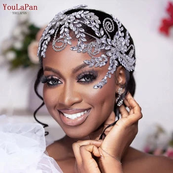 YouLaPan HP443 Crystal Headband Nunta Stras Mireasa Ornament de Par pentru Femei Fete Frizură Accesorii de Par de Nunta Tiara 3