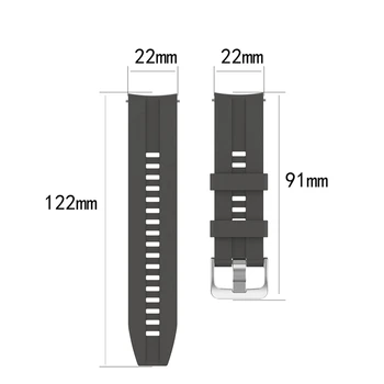 YUEDAER 22MM Silicon Watchband Pentru Huawei Watch GT 2 Trupa TPU Curea Pentru Huawei Wacth GT GT2 46mm Ceas Sport Accesorii 2