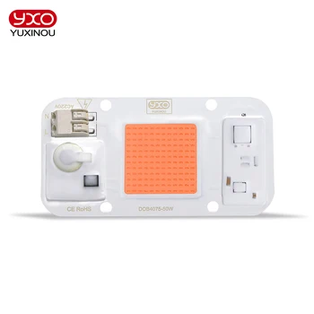 YXO LED COB lampă de Șirag de mărgele Chip AC 220V 110V 50W DOB Inteligent IC Nu este Nevoie de Driver DIY Potop de lumină Bec Led-uri Spotlight în aer liber Cresc de Lumină
