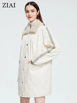 ZIAI 2022 Femei sacou de primăvară de moda blană de Miel casual hanorac Subțire de Bumbac femei haina Recomandate chingi de proiectare Îmbrăcăminte SUNT - 9798 0