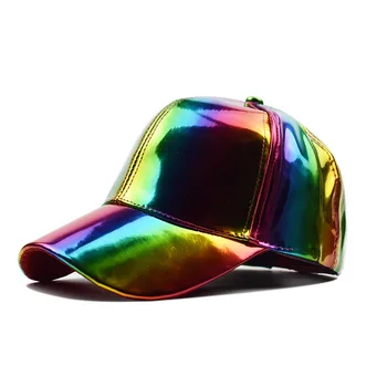 Înapoi În Viitor Marty McFly Colorate Hat Cosplay Costum De Stradă Hip Hop Pu Baseball Cu Laser Capac Sunhat Reglabil Prop Adult