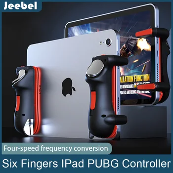 Șase Degetul Ipad PUBG Controller Capacitate Reglabil Mobil Jocul Trigger L1R1 Butonul Gamepad Joystick Prindere Accesorii Tablet